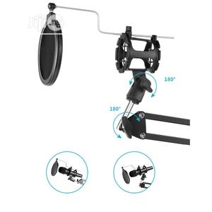 Adjustable Microphone & Phone Holder Stand