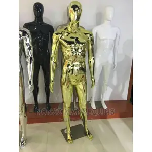 Gold Male Mannequin Chrome