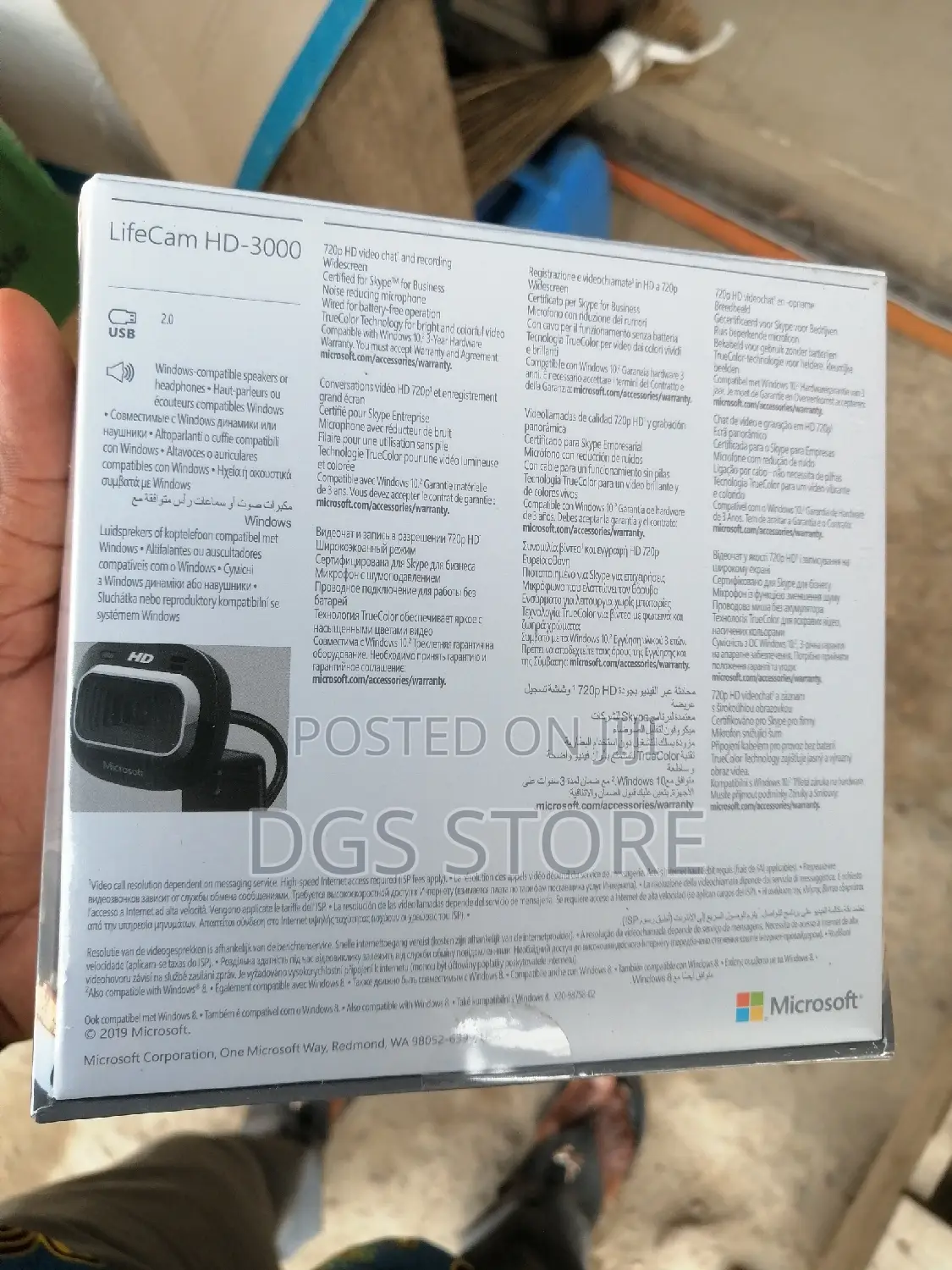 Microsoft Lifecam Hd 3000 Webcam
