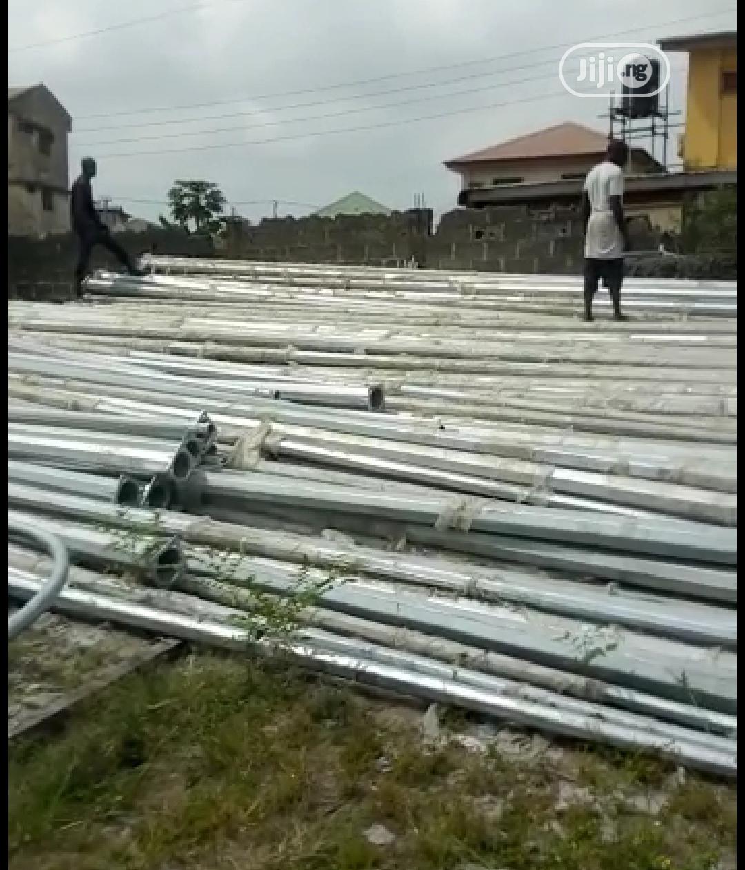 6 Meters Imported Galvanized Pole