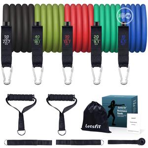 USA Letsfit Resistance Bands Set, Exercise Bands With Hand