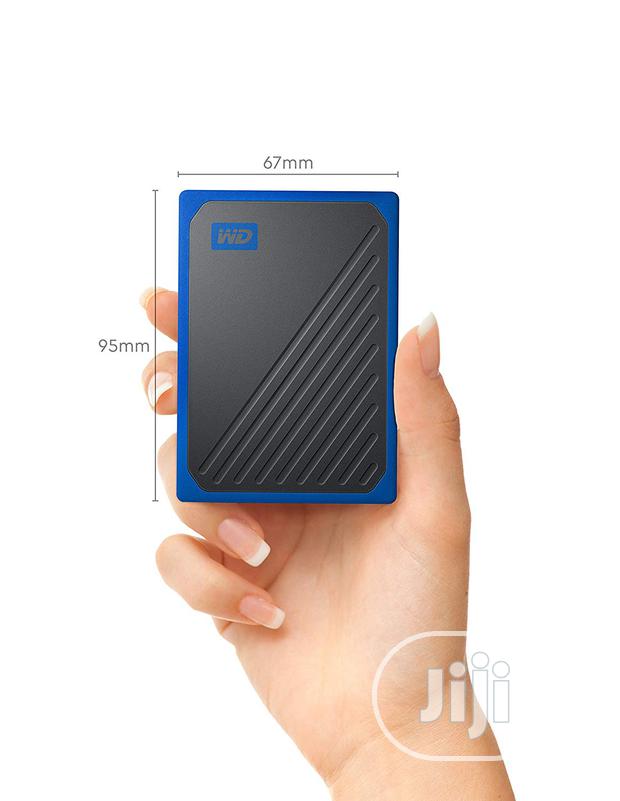 WD 1TB My Passport Go SSD Cobalt Portable External Storage in