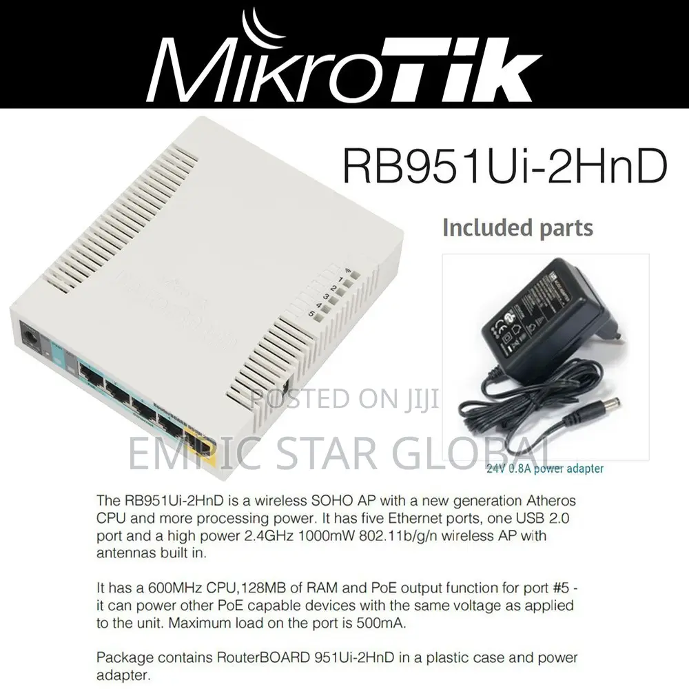 Mikrotik Router Board R951ui-2hnd
