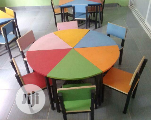 KG School Table + 6 Chairs