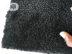 Plain Black Thick Rugs