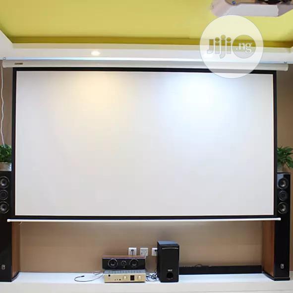 Manual Wall Projection Screen Pull Down Projector Screen