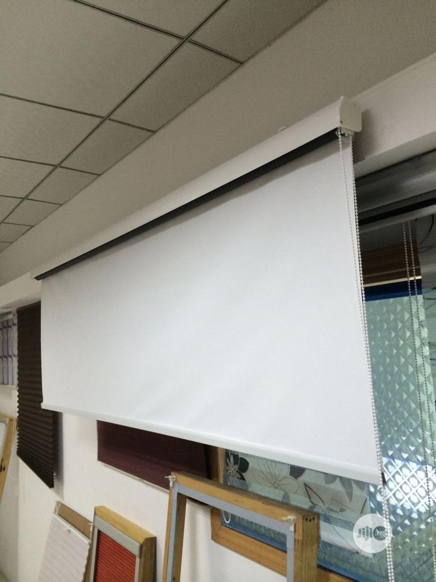 Manual Wall Projection Screen Pull Down Projector Screen