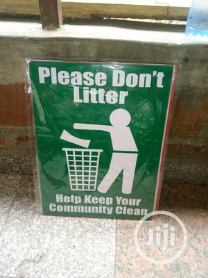 Keep Your Environment Clean Signage.