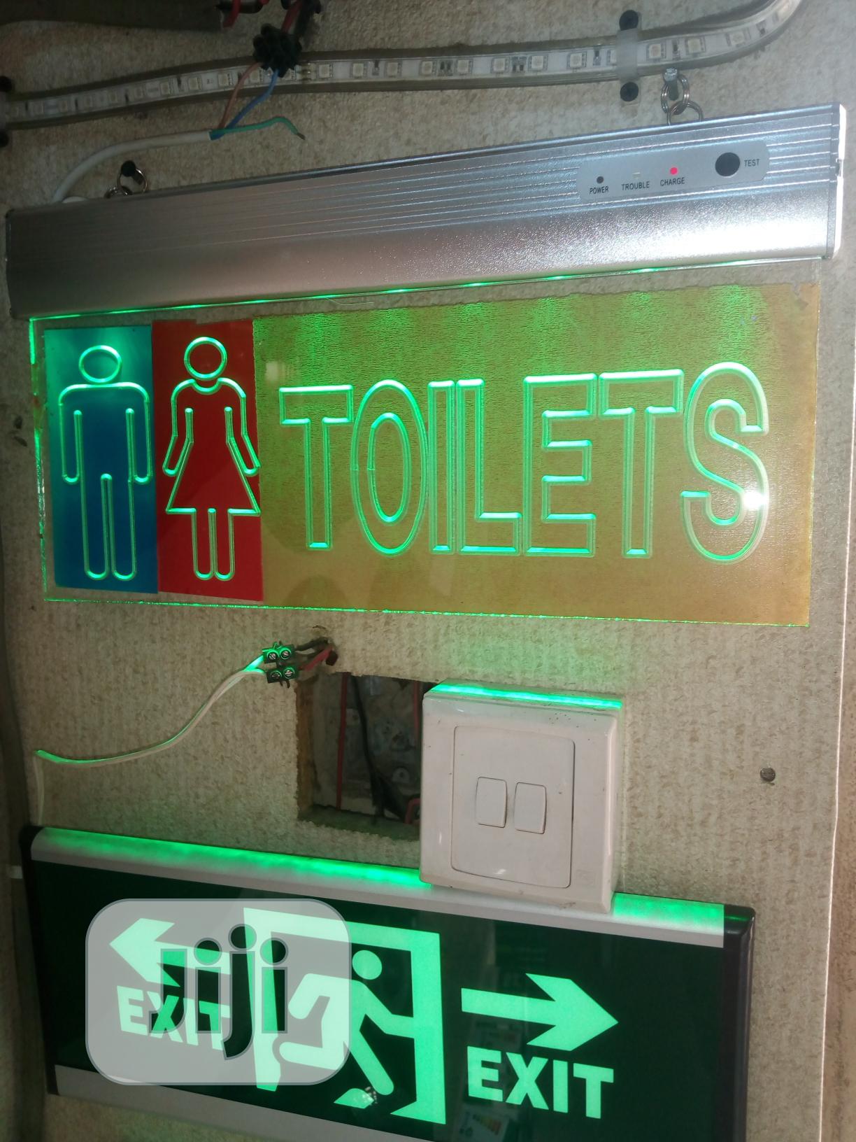 Original Toilet Signage.