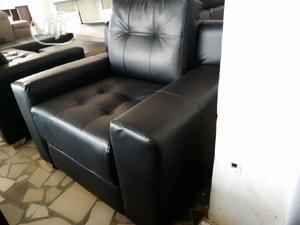 Quality 7 Seater Living Room Leather Sofa Chair.