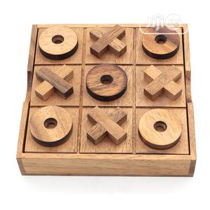 USA Tic Tac Toe Wood Coffee Tables Family Games T