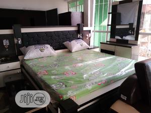 Quality High Back Rest Padded Bedframe With Bedside Drawers.
