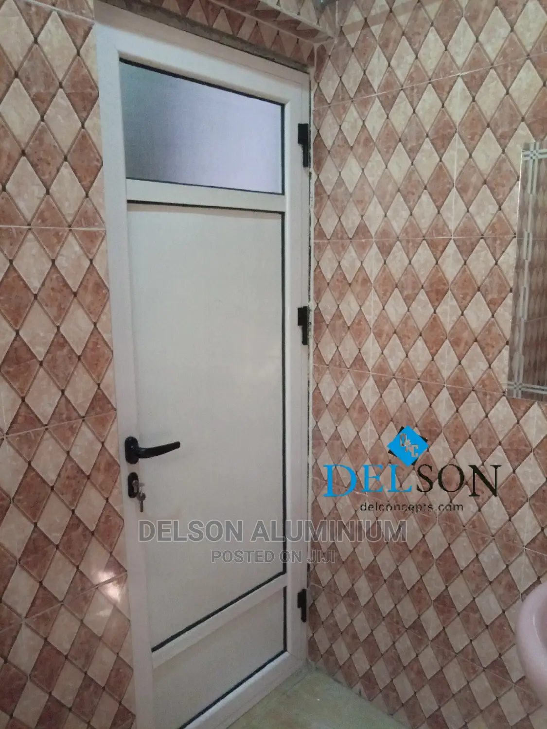 Custom Aluminium Toilet Door Fabrication Lagos