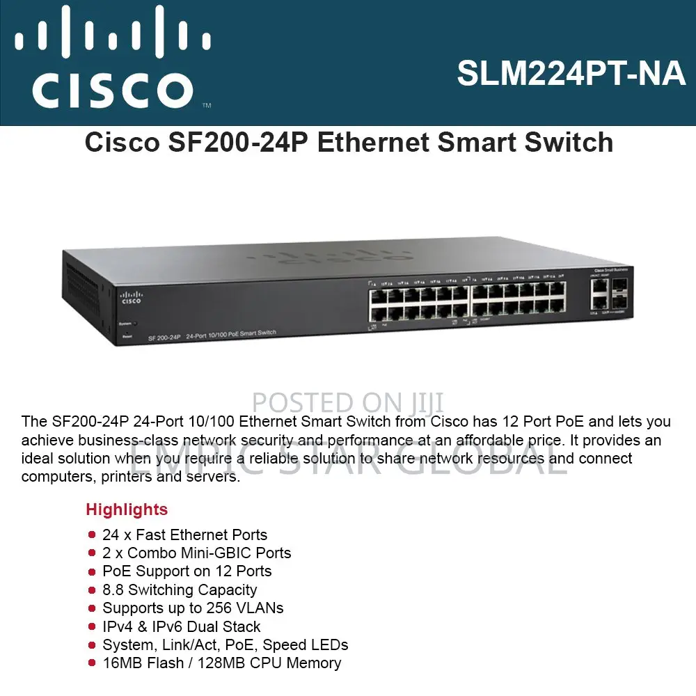 Cisco Smar Switch SF200-24P