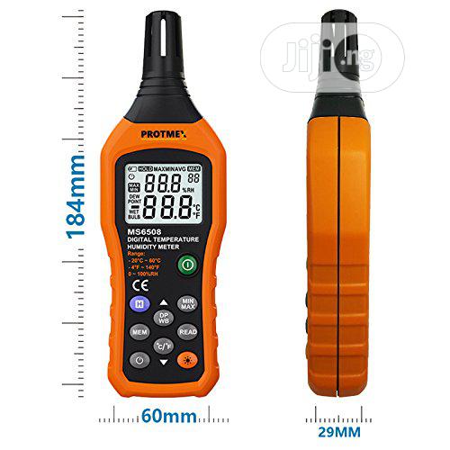 USA Protmex MS6508 Digital Temperature Humidity Meter