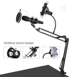 Mic Stand Phone Holder Filter Adjustable Desk Recording