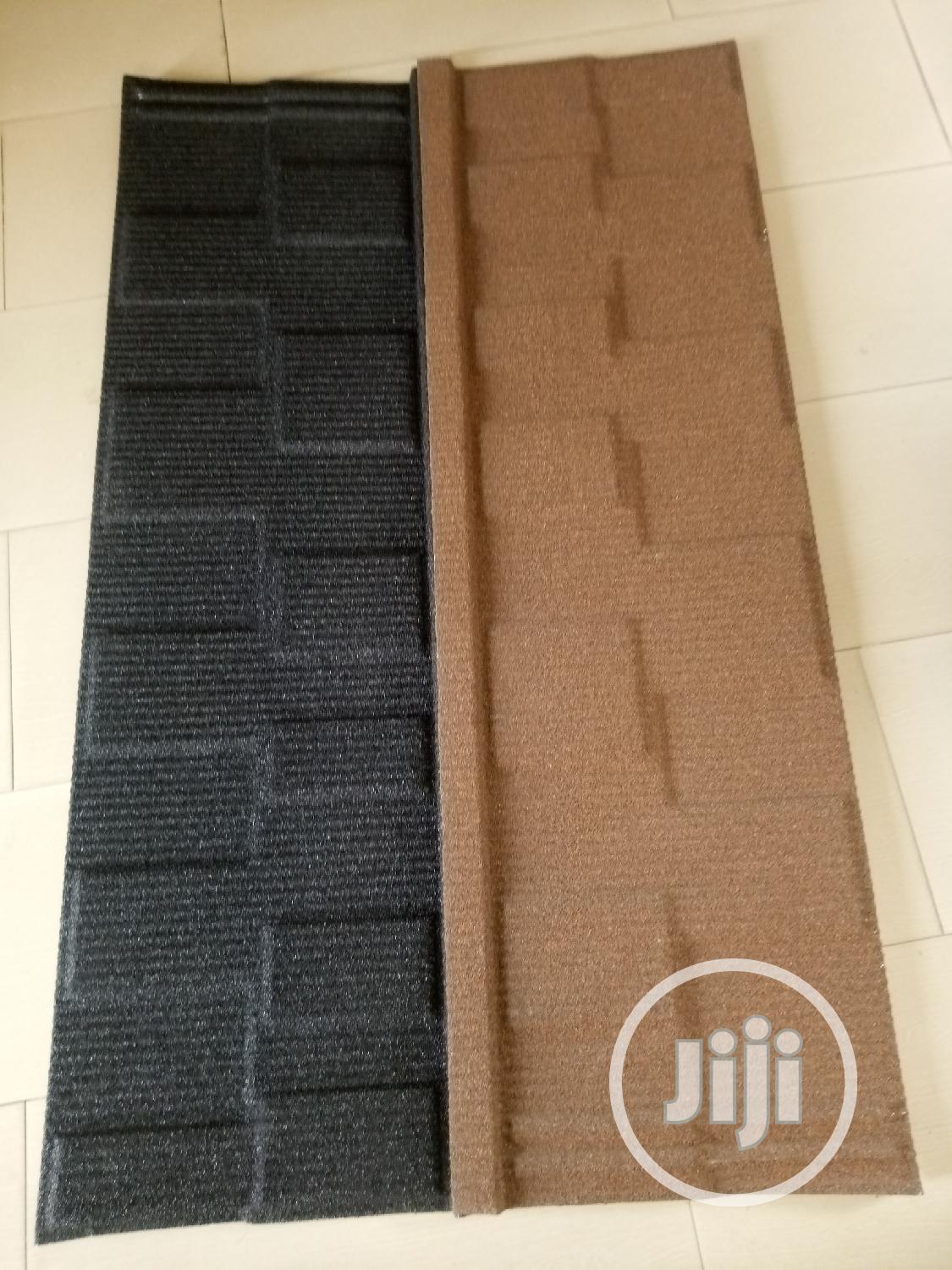 Brown and Black Shingle Stone Coated Roofing Material