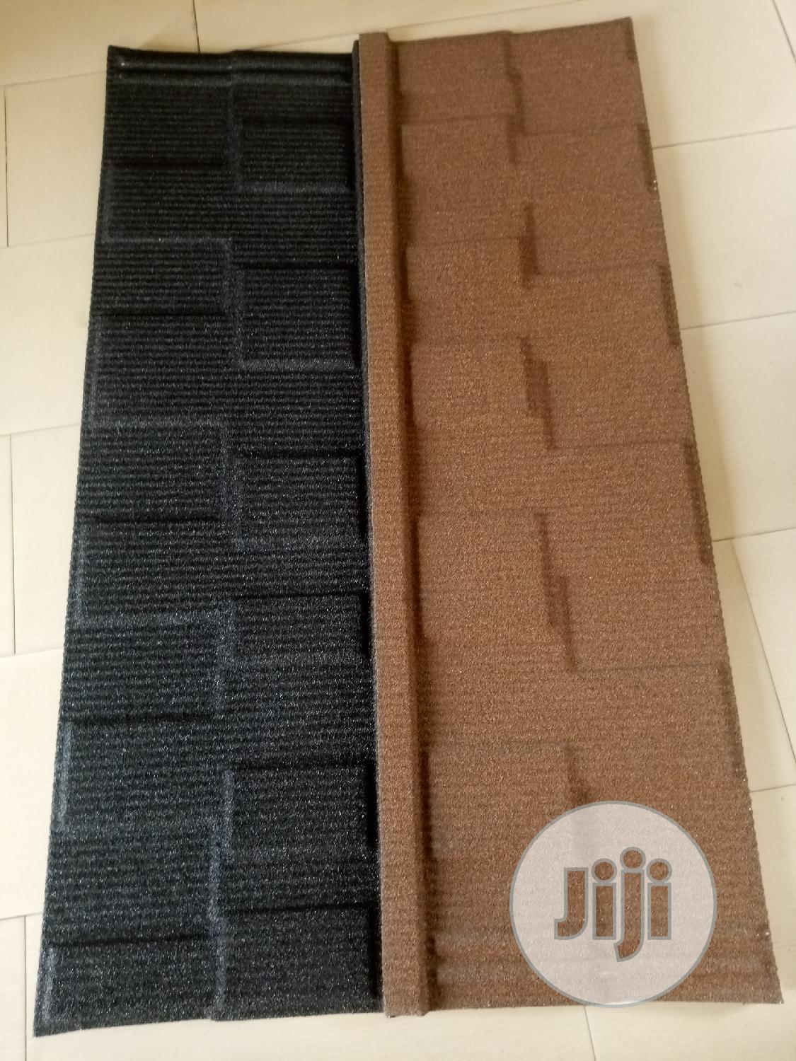 Brown and Black Shingle Stone Coated Roofing Material