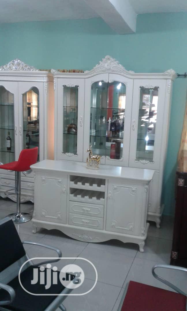 White Bar Top Glass