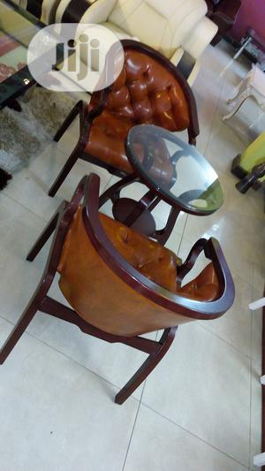 Premium Leather Console Chair