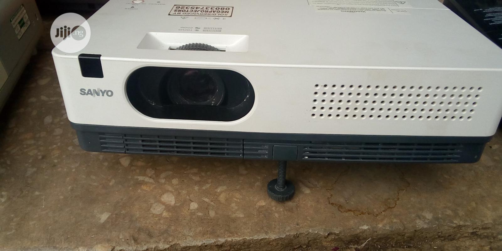White Sanyo Projector