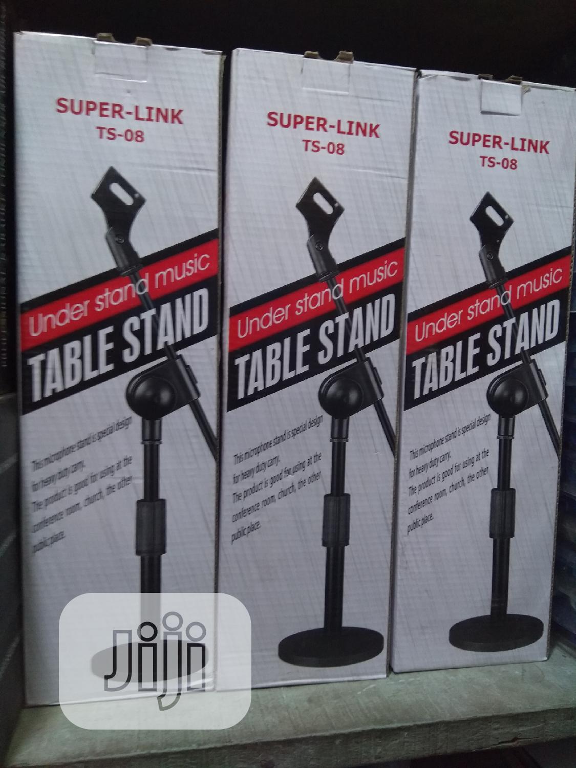 Professional Portable Round Based Table Microphone Stand