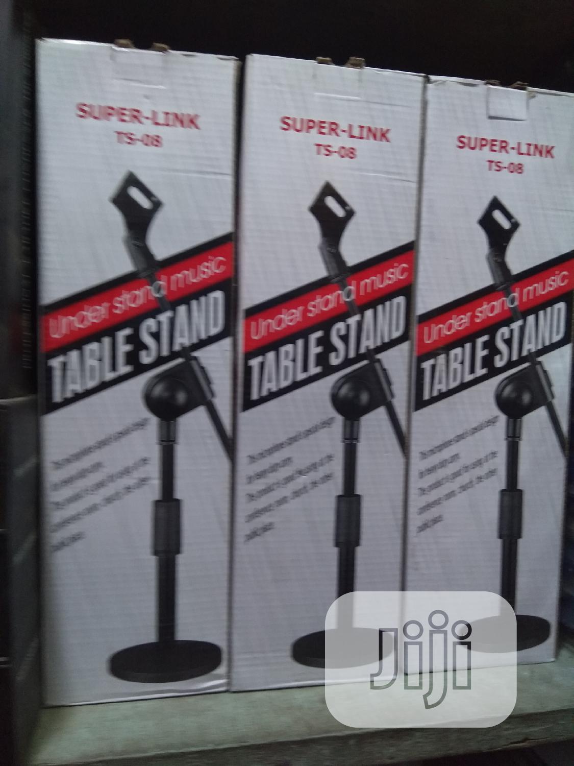 Professional Portable Round Based Table Microphone Stand
