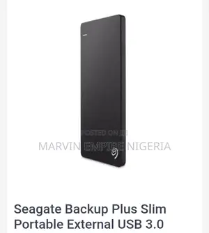 Seagate Backup Plus Slim Portable External Hard Drive- 500gb