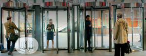 Revolving Doors Glass