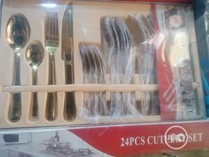 24pcs of Golden Color Cutlery