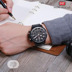 Mini Focus Top Luxury Black Leather Wrist Watch