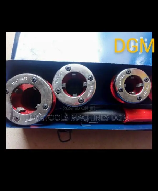 Ratcheting Pipe Threading Dice Set