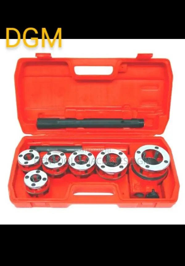 Ratcheting Pipe Threading Dice Set