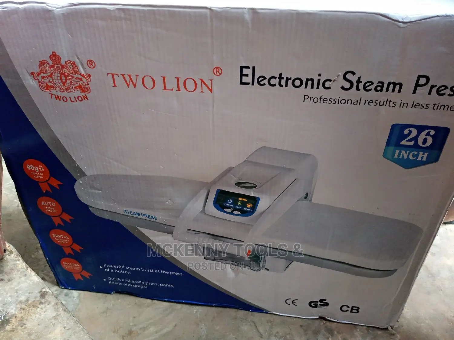 Electronic Steam Press 26"