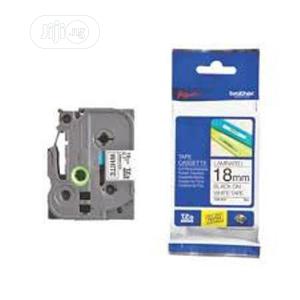 Brother Tze-241 18mm Black on White Labeling Tape
