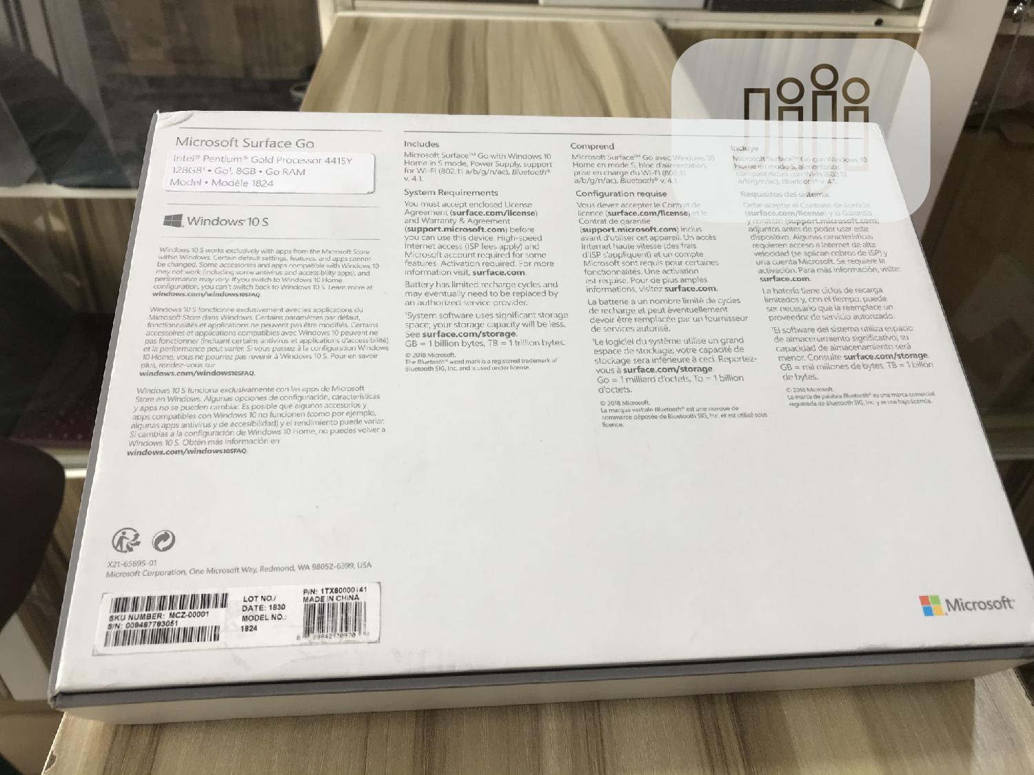 Laptop Microsoft Surface Go 8GB Intel Pentium SSD 128GB