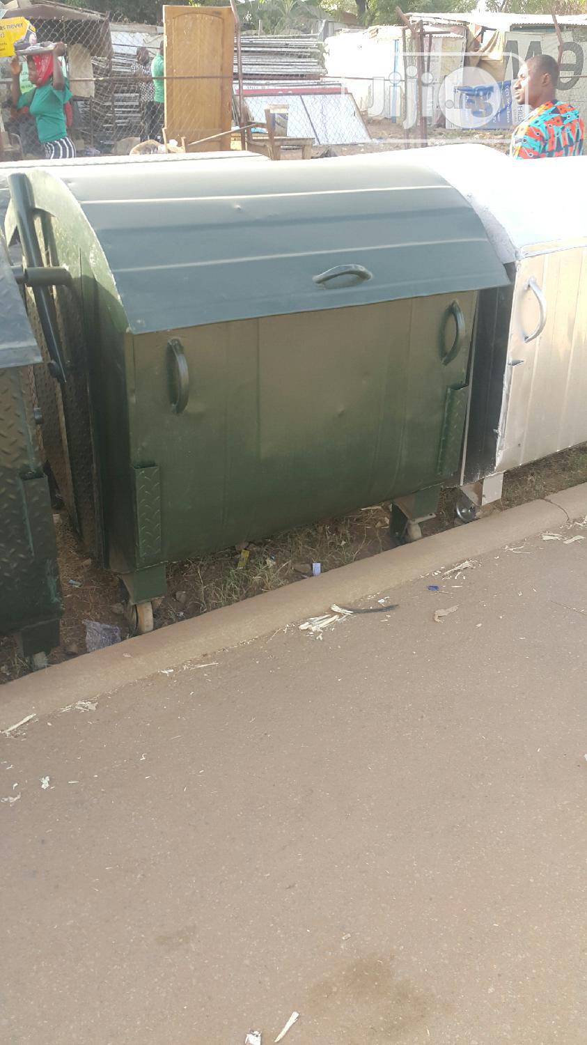 Galvanized Waste Bin
