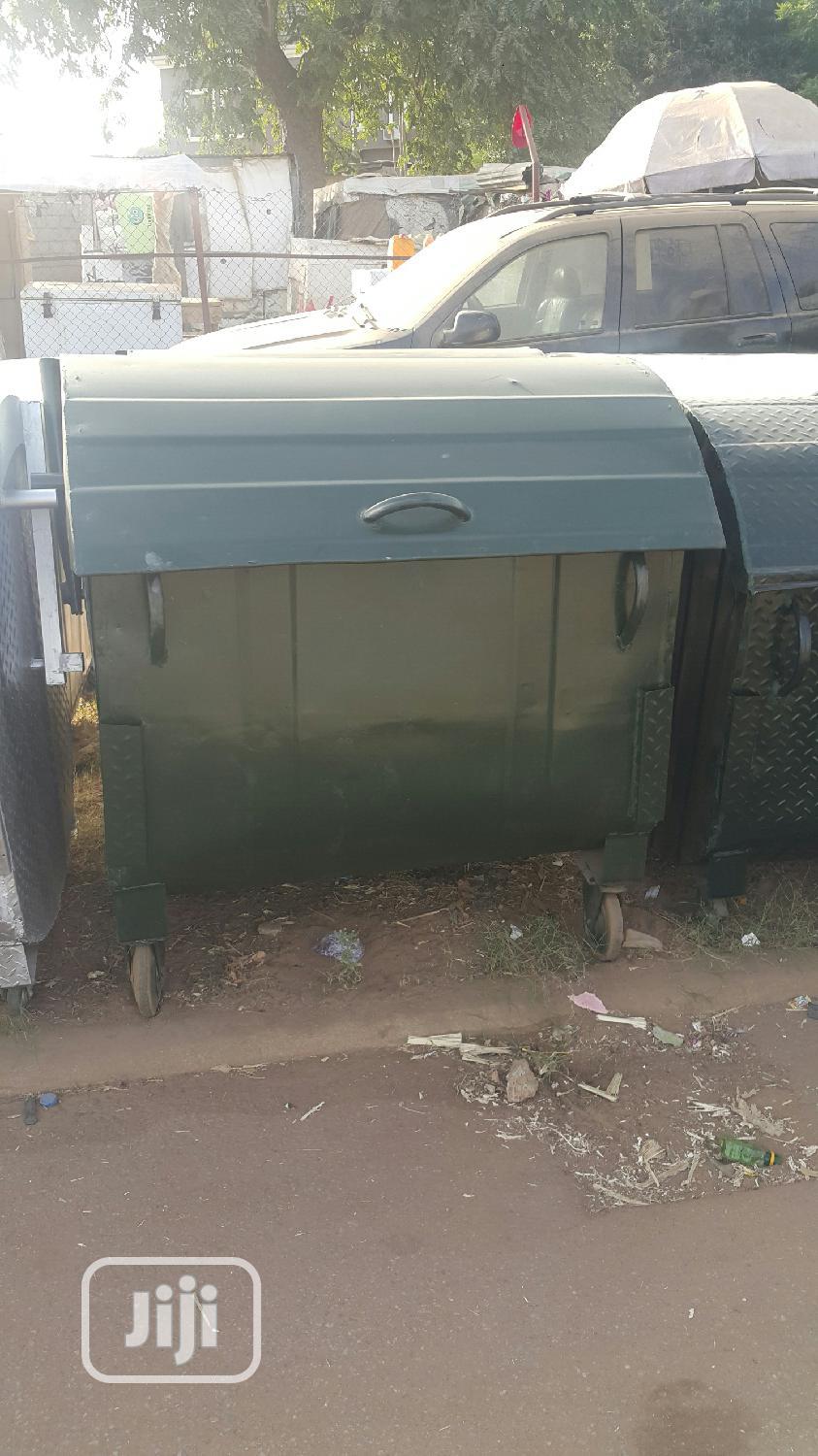 AEPB Specified Galvanized Waste Bin. Free Delivery in Abuja