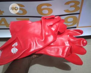 Safety Red Rubber Hand Glove