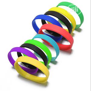 Wholesale Silicone Rubber Wristband Flexible Wrist Band 100p in