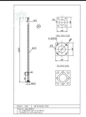 6 Meters Imported Octagonal Pole