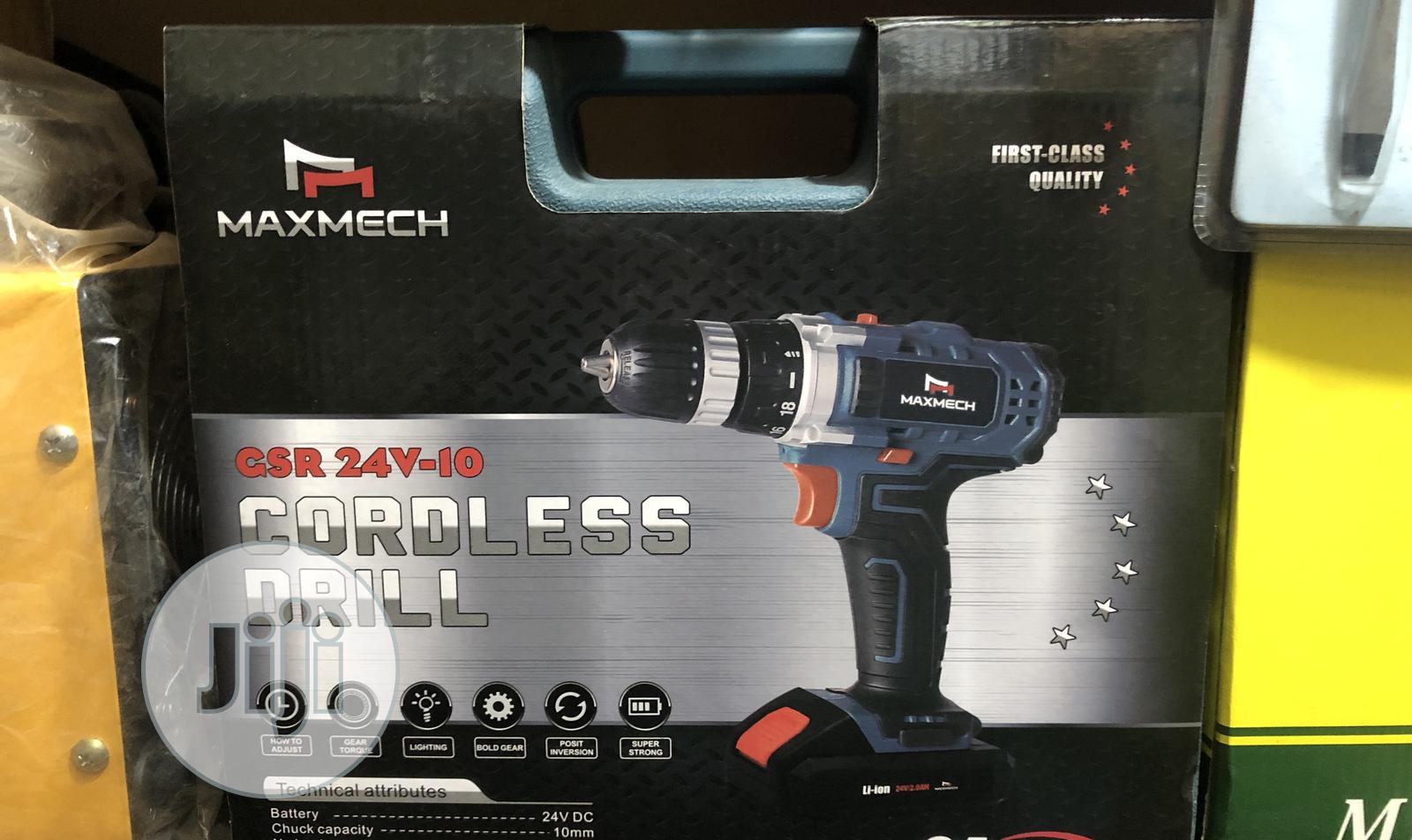 Maxmech Cordless Drill 24volts With Two Batteries