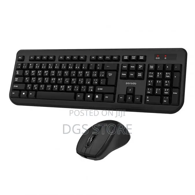 Porodo Wireless Combo Keyboard Mouse