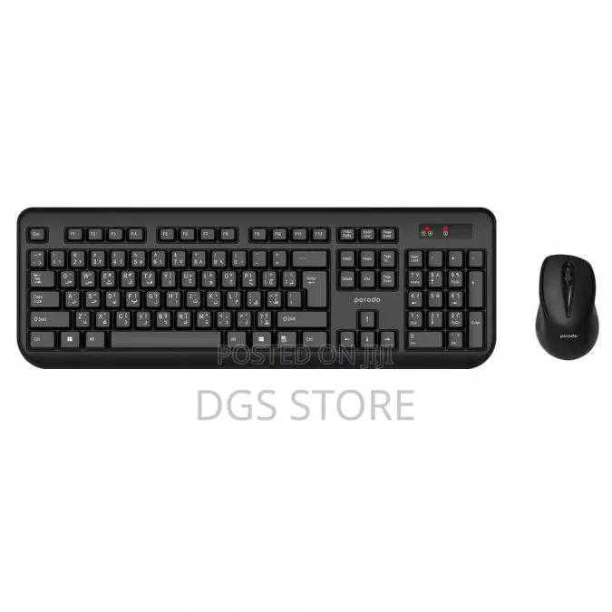 Porodo Wireless Combo Keyboard Mouse