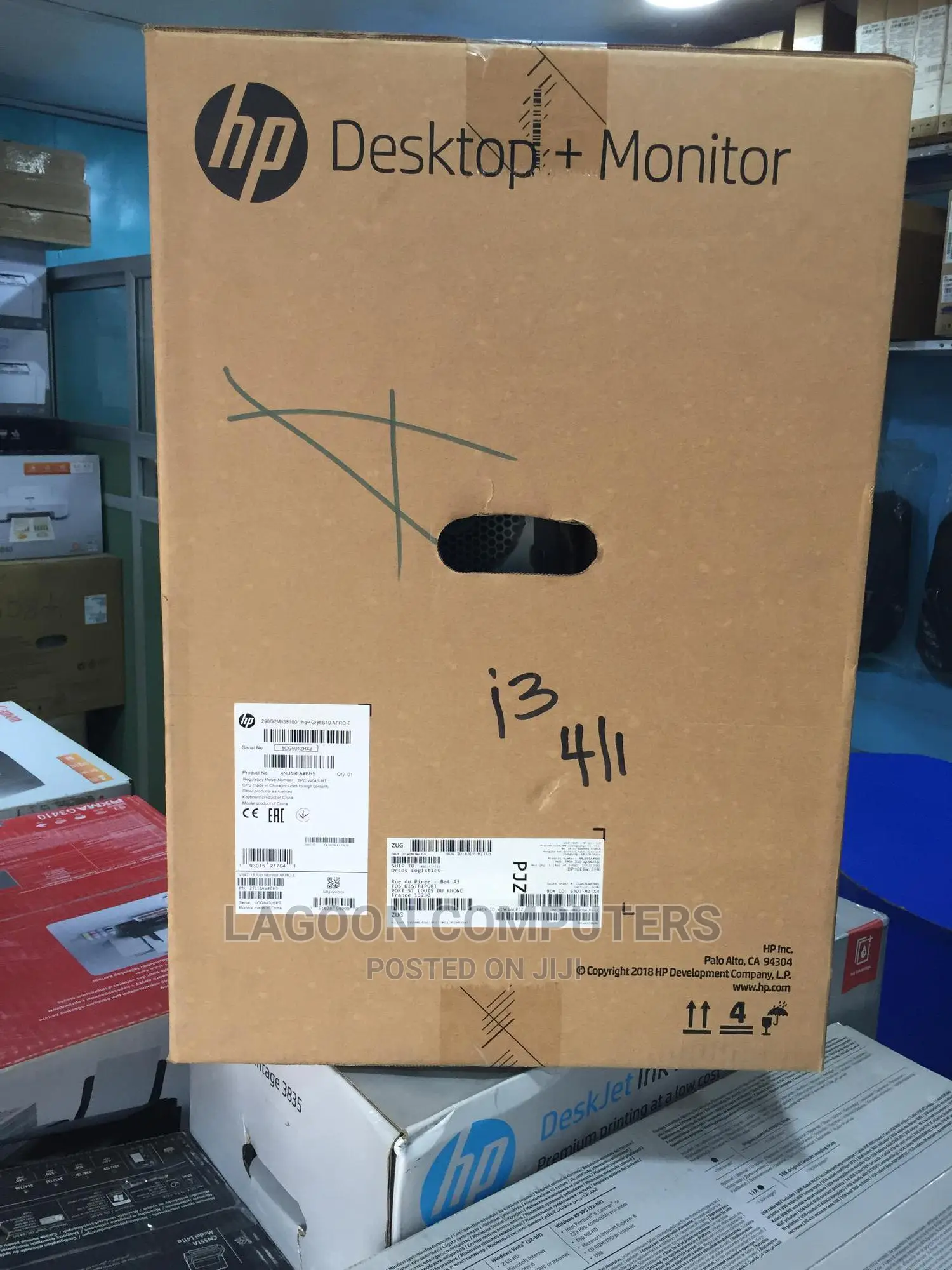 New Desktop Computer HP 290 G4 All-in-One 4GB Intel Core I3 HDD 1T