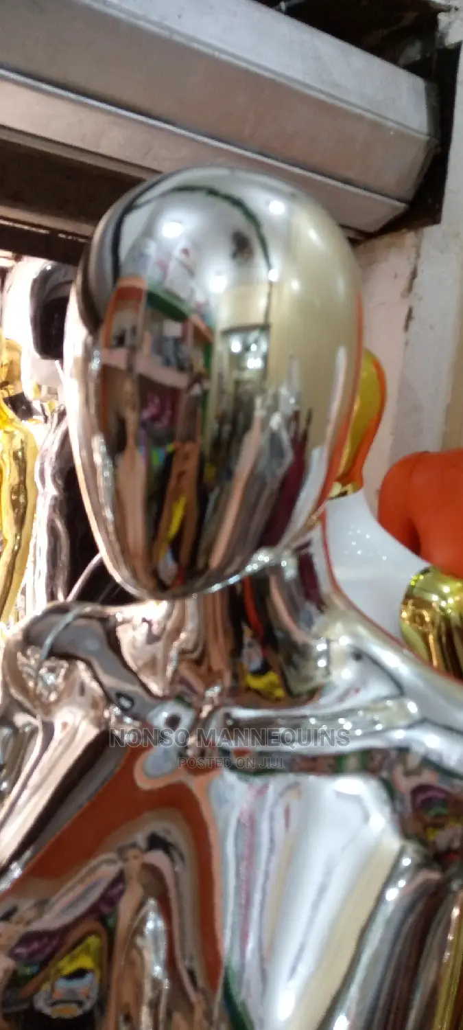 Silver Chrome Mannequins Display