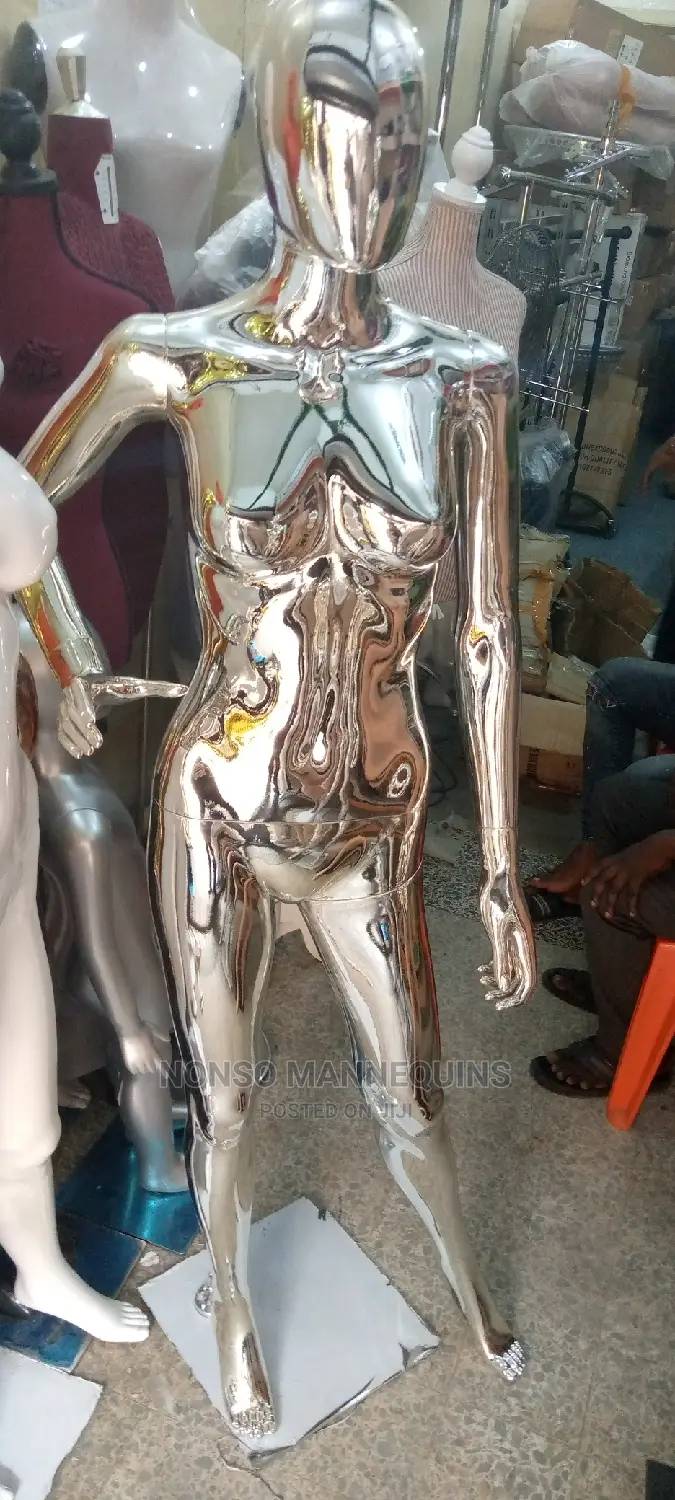 Silver Chrome Mannequins Display