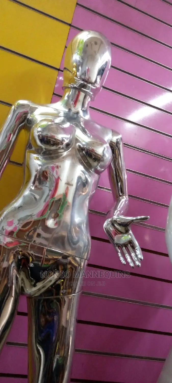 Silver Chrome Mannequins Display
