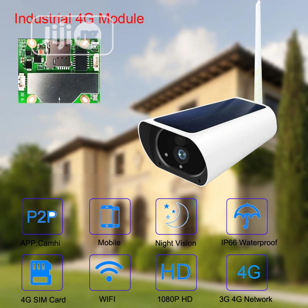Solar Rechargeable Battery Powered 3G 4G SIM Card Camera