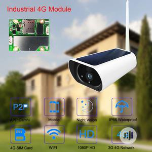 Solar Rechargeable Battery Powered 3G 4G SIM Card Camera